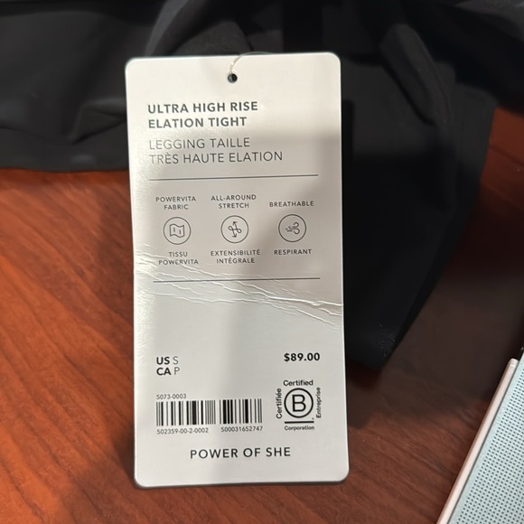 NWT Athleta Ultra High Rise Elation Tight | Black - Picture 13 of 13